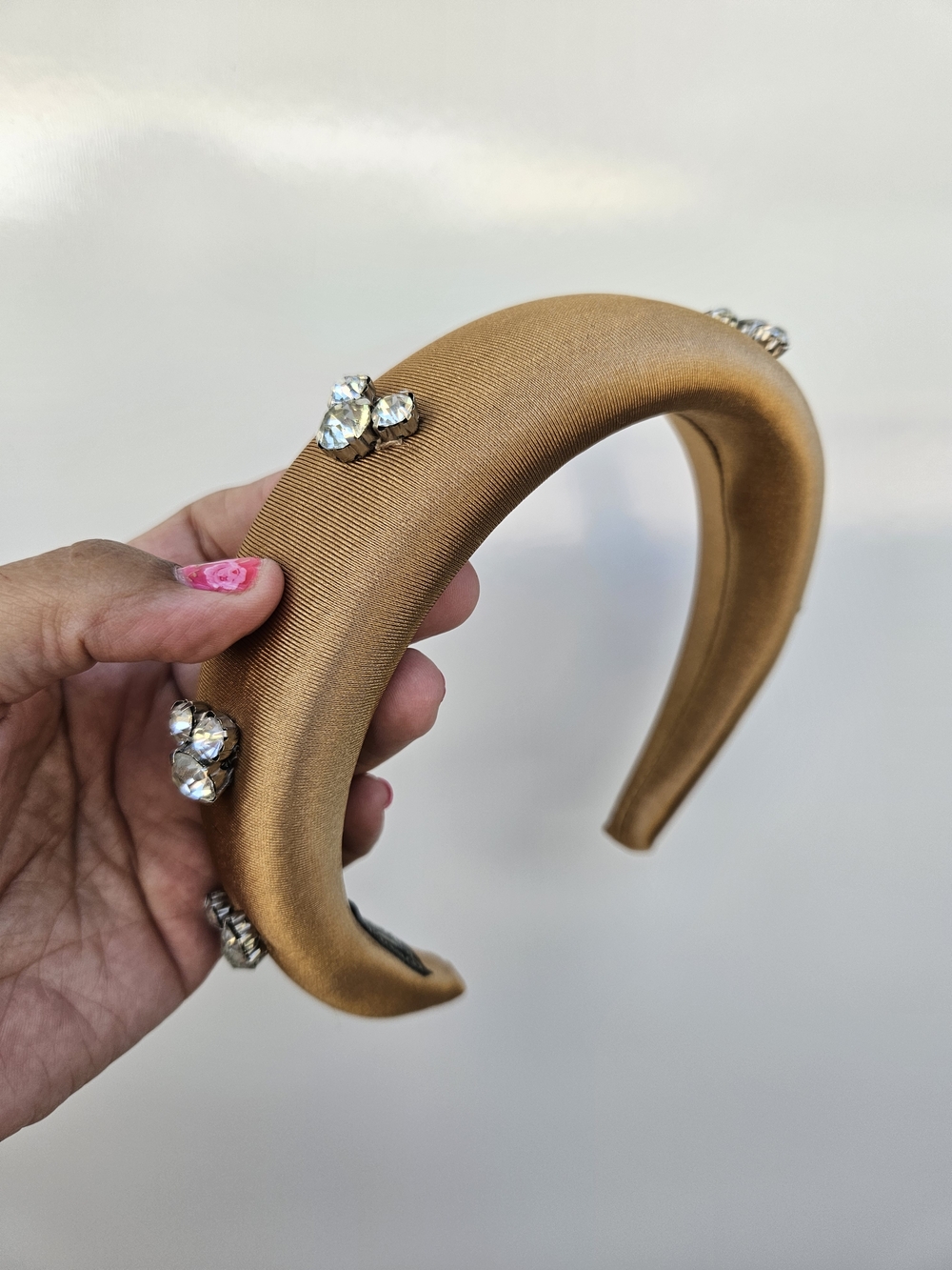 Gold Mickey Rhinestone Embellished Headband